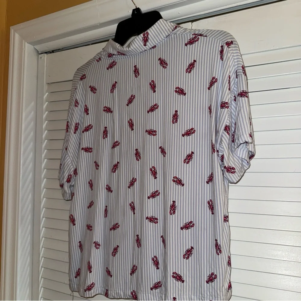 Striped Pajama Set with Red Accents